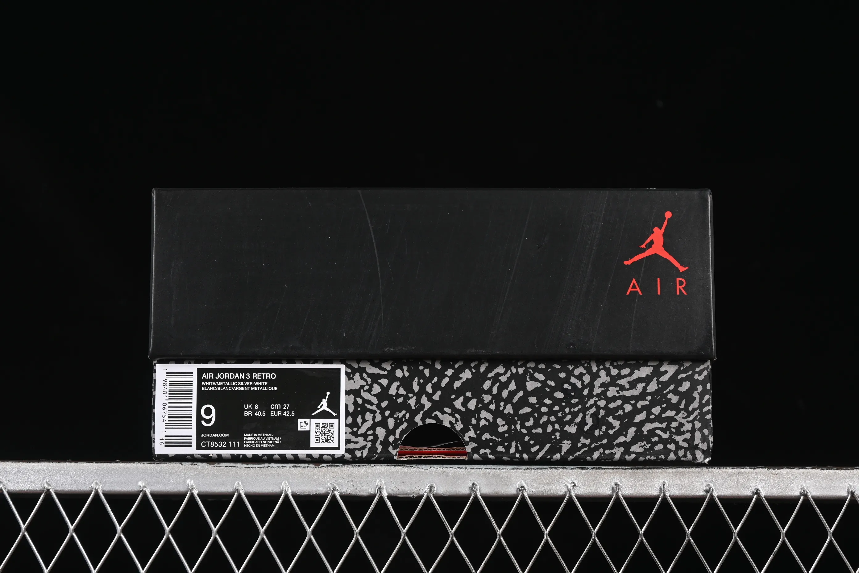 All categories Air Jordan Jordan series basketball shoes Air Jordan 3 OG version Air Jordan 3 Retro "Pure Money" AJ3 Joe 3 replica white cat CT8532-111